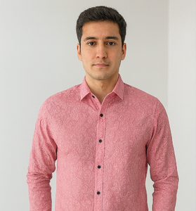 Pink Paisley Print Shirt