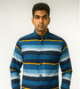 Blue Striped Casual Shirt