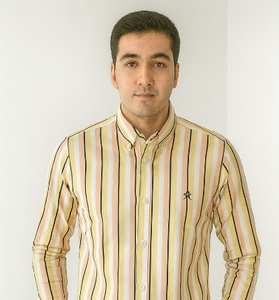 Yellow &amp; Pink Striped Shirt