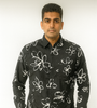Black Floral Printed Shirt