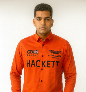Orange Hackett Racing Shirt