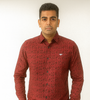 Red Printed Shirt