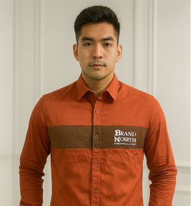 Rust Brown Logo Shirt