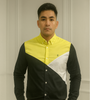 Color-Block Yellow &amp; Black Shirt