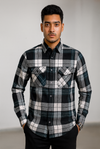 Black &amp; White Checked Casual Shirt