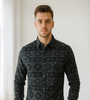 Charcoal Tribal Print Shirt
