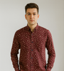 Maroon Printed Shirt