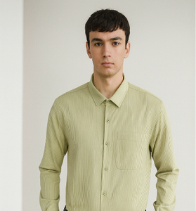 Light Green Striped Shirt