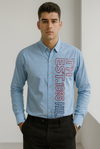 Sky Blue Branded Shirt