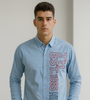 Sky Blue Branded Shirt