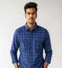 Navy Checked Shirt
