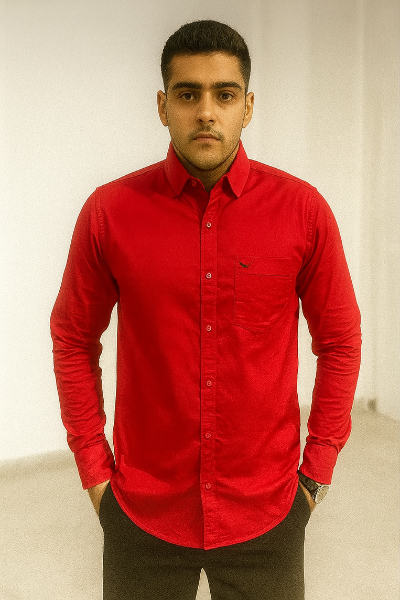 Solid Red Shirt