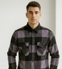 Black &amp; Purple Plaid Shirt