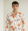 White Floral Print Shirt