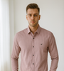 Dusty Rose Striped Formal Shirt