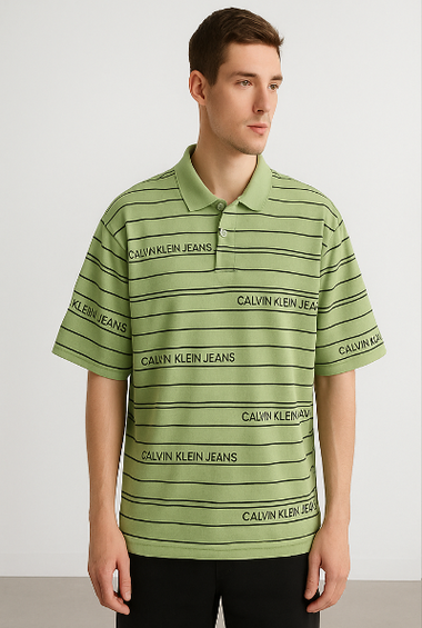 Calvin Klein Green Polo T-Shirt
