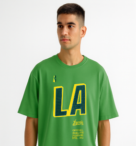 Green LA Lakers Graphic T-Shirt