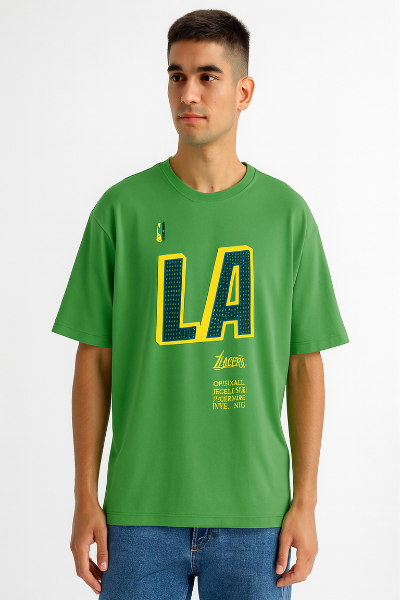 Green LA Lakers Graphic T-Shirt