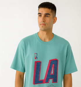 Teal LA Lakers Graphic T-Shirt