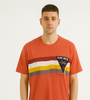 Red RAW/MODE Striped T-Shirt