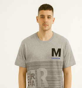 Urban Style Grey Printed Tee