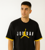 Jordan Black &amp; Yellow Trim Tee