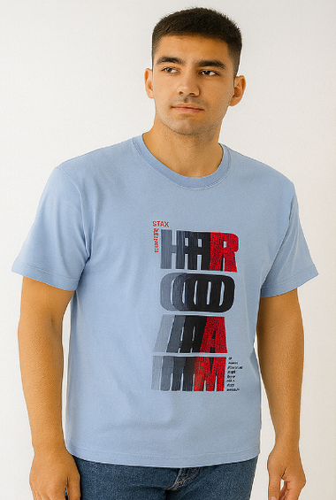 Blue Urban Graphic Tee