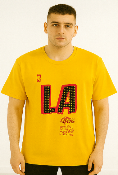 Los Angeles Lakers Yellow Tee