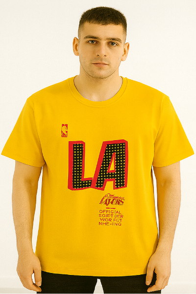 Los Angeles Lakers Yellow Tee