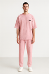 Dusty Pink Ribbed Co-ord Set