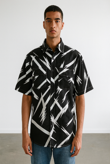 Black Lightning Graphic Shirt