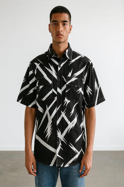 Black Lightning Graphic Shirt