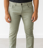 Olive Green Stretch Slim Jeans