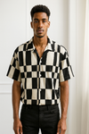 Classic Black &amp; White Checkerboard Shirt