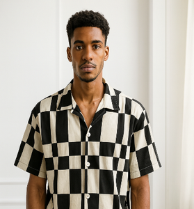 Classic Black &amp; White Checkerboard Shirt