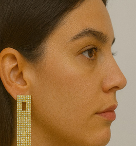 Glamorous Geometric Cascade Earrings