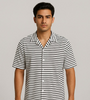 Men’s White & Black Striped Casual Shirt
