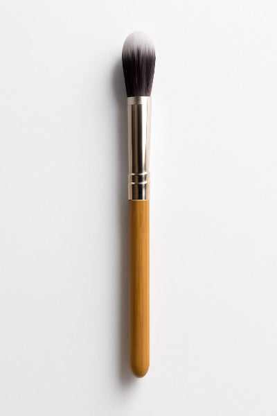 Bamboo Makeup Brush Set – Foundation, Powder, Kabuki & Angled Brush