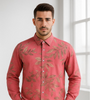 Men printed Tencil Slim Fit Casual Shirt