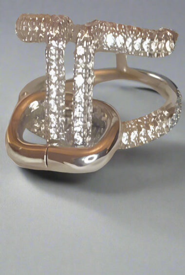 Luxury Double-Band Diamond Ring