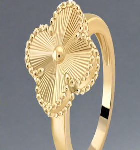 Classic Floral Gold Ring