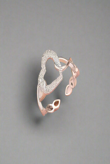 Open Heart Crystal Ring