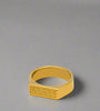 Geometric Gold Engraved Ring
