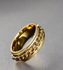 Bold Gold Chain Link Ring