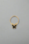 Black Butterfly Accent Ring
