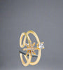Starburst and Solitaire Open Ring
