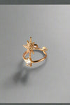 Delicate Starburst Open Ring