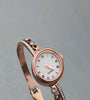 Elegant Rose Gold Crystal Watch Bracelet