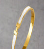 Classic Gold &amp; White Enamel Bracelet