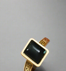 Black Square Stone Ring